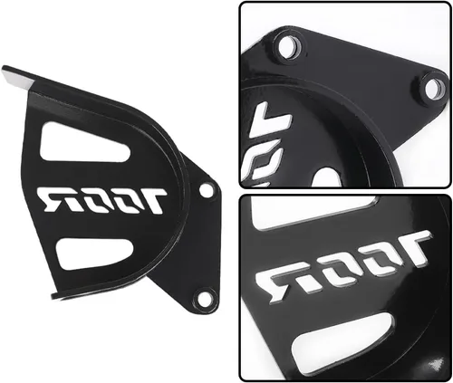 Vista 7 de CHEDA Protector de cubierta de piñón de guía de cadena compatible con Yamaha Raptor 700 R 2006-2020 Guía de ahorro de cadena de acero negro