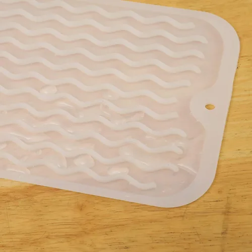 Vista 85 de MicoYang Alfombrilla de Silicona para Secar Platos de Múltiples Usos, Fácil de Limpiar, Ecológica, Alfombrilla de Silicona Resistente al Calor