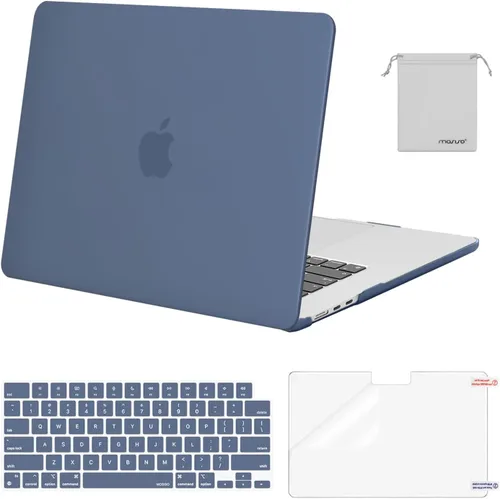 Vista 25 de MOSISO Funda resistente a los arañazos compatible con MacBook Air de 15 pulgadas M5 2026 M4 2025 M3 M2 2024 2023 A3448 A3241 A3114 A2941, carcasa
