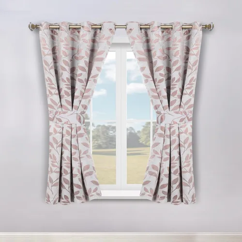 Vista 108 de Superior Cortinas opacas, oscurecimiento de la habitación para dormitorio, bloqueo solar, térmicas, cortinas bohemias modernas, colección de hojas