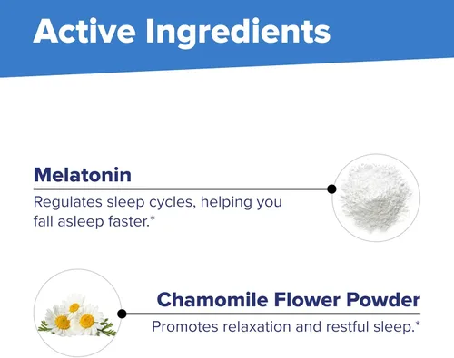 Vista 7 de Superior Source Melatonina 3 mg, tabletas microlingües de disolución rápida, 60 unidades, con manzanilla, apoyo natural para dormir, melatonina