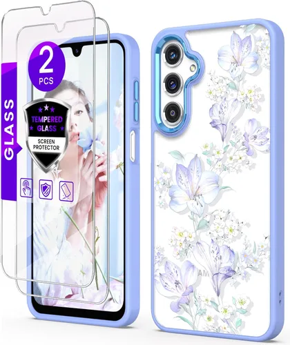 Vista 16 de Funda para Samsung Galaxy A14 5G con protector de pantalla de vidrio templado [2 unidades], [protección de grado militar], TPU suave y policarbonato