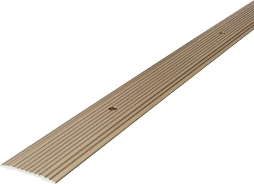 Vista 8 de M-D Building Products 79012 - Carpeta de costuras de aluminio de latón satinado de 1-1/4 pulgadas x 36 pulgadas con clavos de rosca