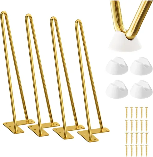 Vista 20 de SMARTSTANDARD Patas de muebles de horquilla de alta resistencia de 4 pulgadas, proyectos de bricolaje de metal para el hogar para soporte de TV