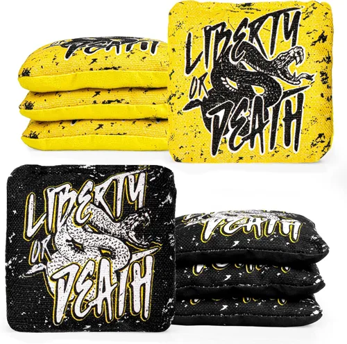 Vista 14 de Play Platoon Tournament Series Bolsas de Cornhole - Bolsas de Estilo Profesional de Doble Cara con Lado Resbaladizo y Pegajoso - Juego de 8