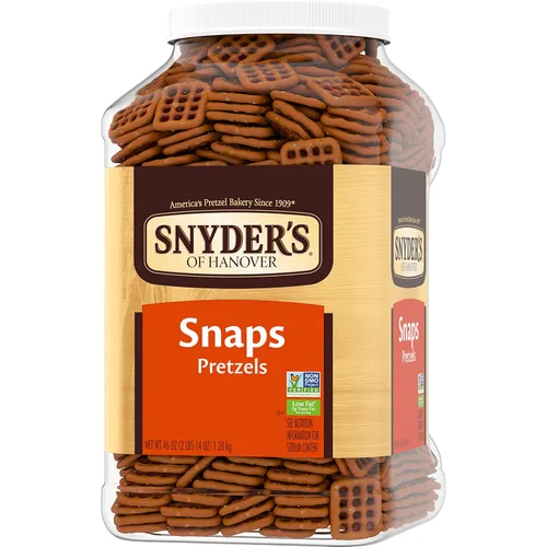 Vista 6 de Snyder's de Hanover Galletas tipo pretzel, lata de 46 Oz