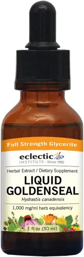 Eclectic Goldenseal Glicerita líquida, naranja, 1 onza líquida