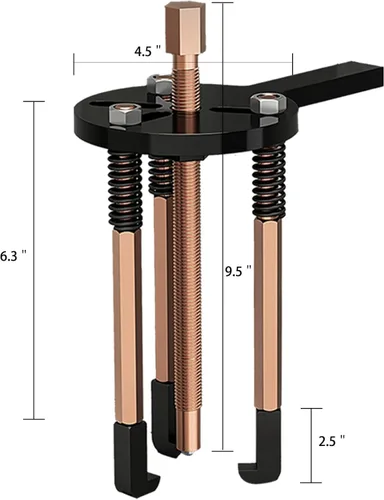 Vista 5 de Kit de extractor de rodamientos CWTRLPC 36en1, juego de separador de rodamientos, herramienta de extracción de rodamientos, extractor de engranajes