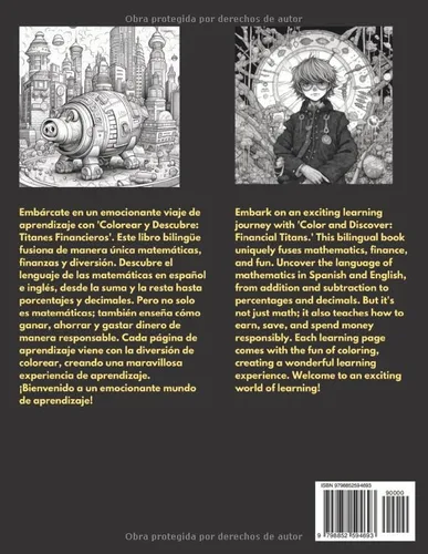 Vista 2 de Colorea y descubre Titanes Financieros! Color and discover Financial Titans! (Spanish Edition)