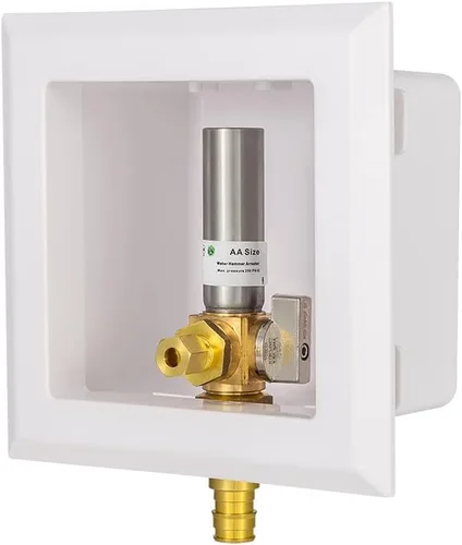 Vista 8 de EFIELD Caja universal para máquina de hielo, entrada MIP de soldadura de 1/2 pulgada con válvula de bola de 1/4 de vuelta instalada, (IM028)