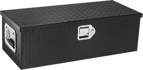 Vista 10 de VEVOR Caja de herramientas de aluminio para camión, caja de herramientas de 30 pulgadas de placa de diamante resistente con asas laterales