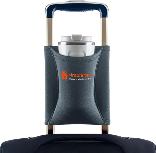 Vista 10 de simpletome Portavasos para equipaje con manos libres, accesorio para bolsa de bebidas, estilo simple, materiales elásticos, fácil de instalar