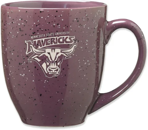 Vista 264 de Rico Industries NCAA Saint Joseph's (PA) Hawks Logo Principal Color Marrón 16 oz Logotipo del Equipo de Color Láser Grabado en Cerámica Moteada Taza