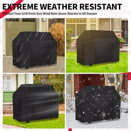Vista 6 de NEXCOVER - Funda de parrilla de gas para barbacoa, cubierta impermeable de 50 pulgadas, funda de parrilla resistente para exterior