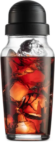 Vista 6 de Godinger Coctelera, coctelera de Martini, coctelera de vidrio de fabricación italiana, 19 onzas