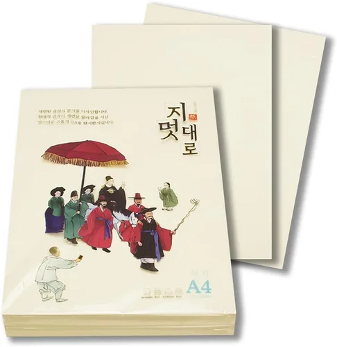 Vista 8 de Hanji - Papel para impresora A4, 80 gsm, papel de copia tradicional coreano de morera, 100 hojas, papel de impresora de copia de alta calidad, 8.3 x