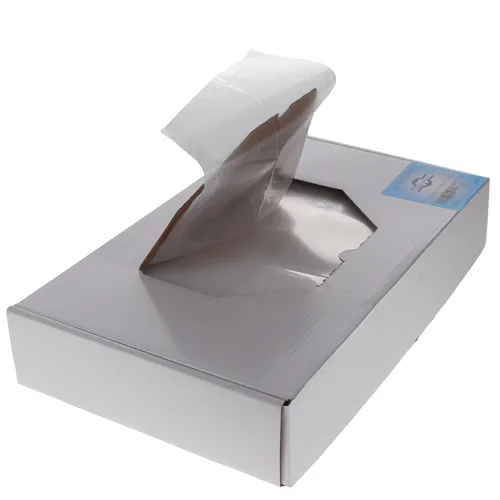 Vista 6 de HSB 101125, 9.5 x 11 pulgadas, fundas transparentes para reposacabezas dentales, fundas desechables de papel/polietileno para silla, fuertes
