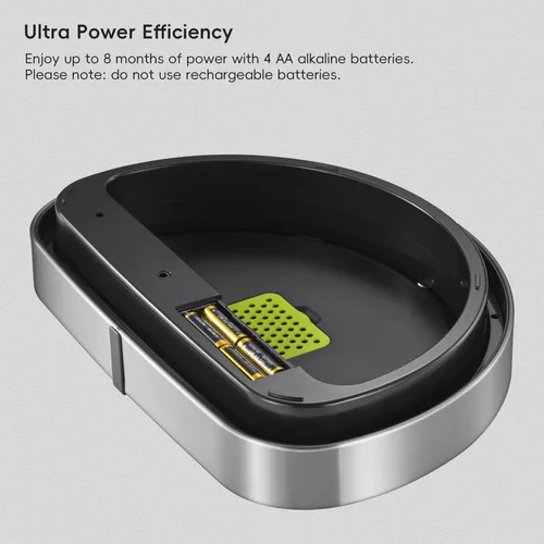 Vista 7 de EKO Mirage - Bote de basura semicircular con sensor de movimiento, de 12.4 galones, grande, automático para cocina con compartimento desodorante