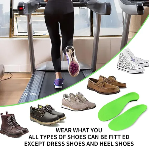 Vista 6 de Plantar Fasciitis Insoles, Heavy Duty Support Pain Relief Orthotics, High Arch Support Insoles Comfort Gel for Men Women, Flat Feet Orthotic Shoe