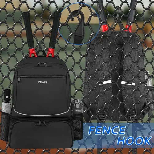 Vista 7 de Ytonet Tennis Bag Tennis Backpack for Women Men 2 Rackets with Insulated Pocket Ventilated Shoe Compartment