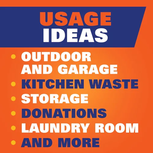 Vista 7 de Hefty Bolsas de basura ultra fuertes de 30 galones, bolsas de basura grandes de 30 galones, multiusos, cierre de cordón resistente a la rotura