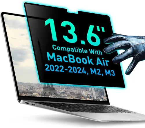 Vista 37 de VINTEZ Pantalla de privacidad de 14 pulgadas 16:9 para monitor de computadora y laptop, película protectora antirreflejos, filtro de luz azul