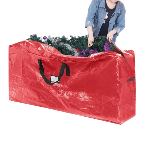 Vista 7 de Elf Stor - Bolsas de almacenamiento para árbol de Navidad y coronas, juego de 2 unidades, para árboles artificiales de 9 pies y coronas navideñas