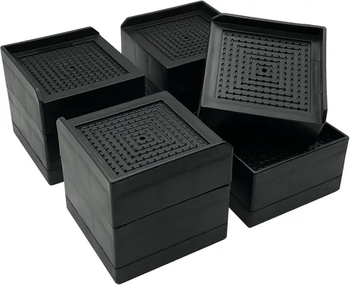 Vista 19 de Elevadores de Cama, Elevadores de Muebles de Tamaño Grande, Bloques Ajustables de Elevación de 1/2/3/4/5/6/7/8/9/10 Pulgadas para Cama, Sofá