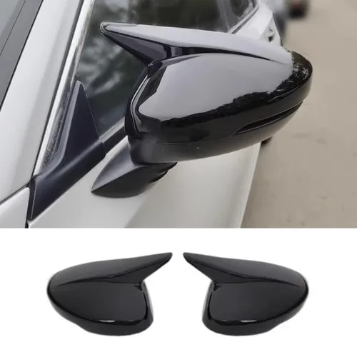 Vista 13 de XITER 2 piezas de ABS plástico cuerno de buey cubierta de espejo retrovisor lateral para decoración exterior del espejo retrovisor para el 8º Honda