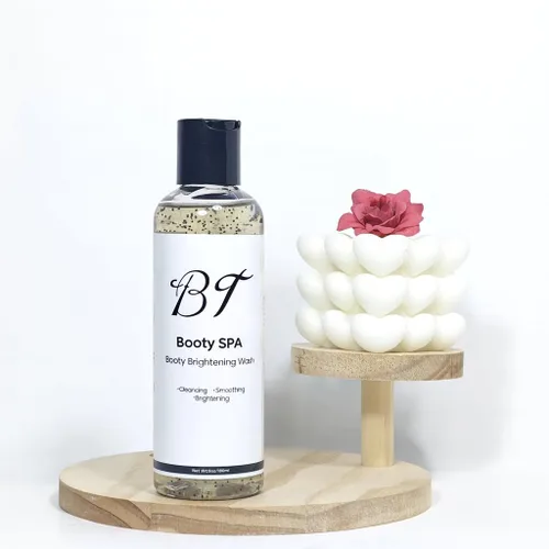 Vista 3 de BT Conjunto de exfoliante de spa para botín de cúrcuma y limón para manchas oscuras y trasero suave y brillante
