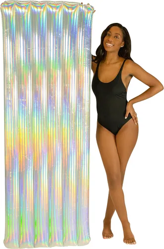 Vista 6 de Poolcandy Balsa holográfica de lujo para piscina - 74 x 30