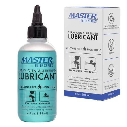 Master Airbrush Elite - Lubricante para pistola de pulverización y aerógrafo, 4 onzas, lubricante ideal para mayor rendimiento de pulverización,