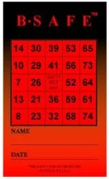 Vista 5 de B-Safe - Tarjetas de bingo de seguridad, paquete de 600