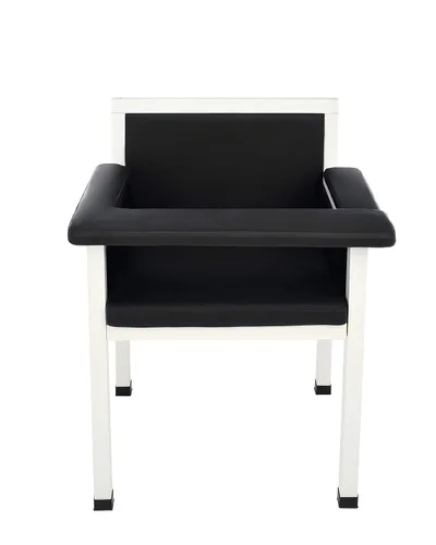 Vista 7 de Vivacomfort Luxe Silla tapizada para dibujo de sangre, asiento acolchado de flebotomía con reposabrazos ajustable y marco de acero, ideal