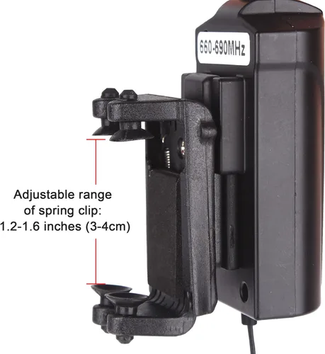 Vista 2 de VT-5 Micrófono de violín inalámbrico UHF de cuello de ganso Sistema de receptor y transmisor de micrófono de instrumento de recolección para violín