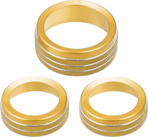 Vista 9 de 3 piezas Calcomanías para Perillas de Aire Acondicionado de Automóvil Cubierta de Perilla de Interruptor de Radio AC para Dodge Durango 2017-2020