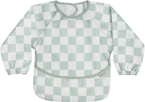 haakaa Long Sleeve Baby Bib, Waterproof & Adjustable Baby Smock Bib for Eating, Painting & Play, Easy Wipe Clean, 6–24M