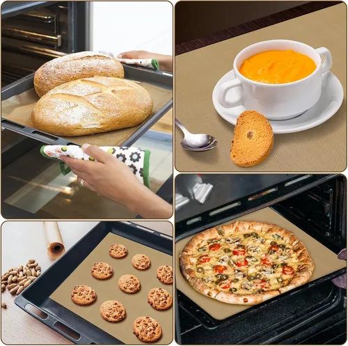 Vista 6 de Selizo Paquete de 5 láminas de teflón para prensa de calor, papel protector de transferencia de calor de gran tamaño resistente al calor para Cricut