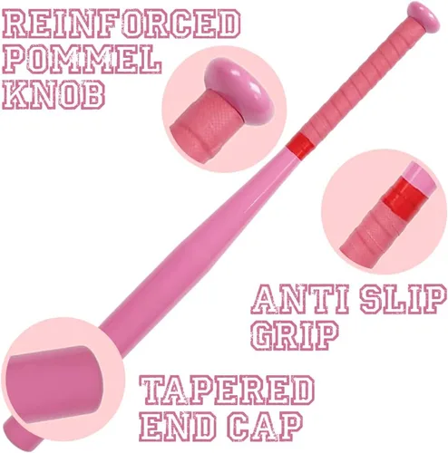 Vista 3 de KOTIONOK Bate de béisbol de aluminio, 28-30 pulgadas, 35 onzas, softbol, defensa personal, práctica de bateo, juegos de recolección y seguridad