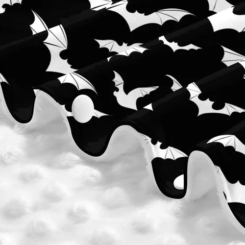 Vista 8 de Funda de asiento de coche de murciélago de Halloween, cubierta de asiento de coche de moda para invierno, cubierta de enfermería, regalo de ducha