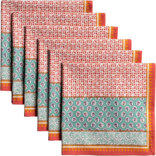 Vista 152 de Maison d' Hermine Juego de 4 servilletas de tela 100% algodón, suaves y duraderas, servilletas cuadradas reutilizables para uso diario, lavables