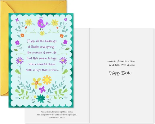 Vista 2 de Hallmark Paquete de tarjetas de Pascua religiosas, bendiciones (10 tarjetas con sobres)