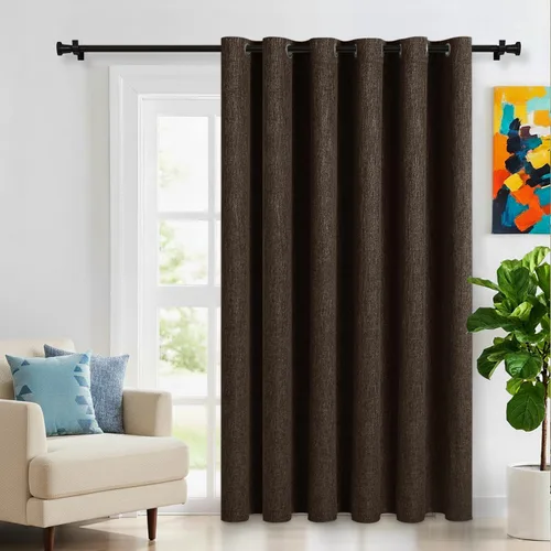 Vista 38 de LORDTEX Cortinas opacas texturizadas con aspecto de lino con forro aislante térmico, cortinas de ventana gruesas y pesadas con ojales para Azul