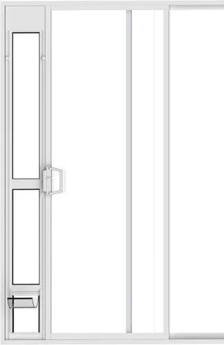 Vista 11 de Hakuna Pets Puerta para Mascotas de Vidrio Negro para Patio para Puertas Corredizas, Grande Altura Ajustable 77.2" – 83.5", Instalación Sin Daños
