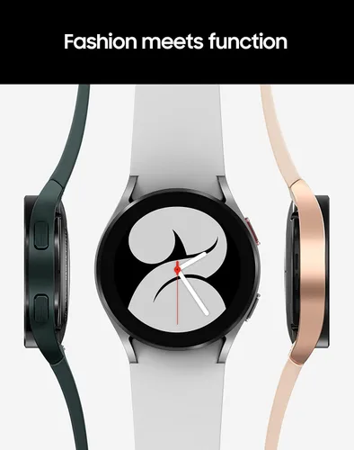 Vista 7 de Samsung Reloj inteligente Galaxy Watch 4 con Bluetooth y GPS, 1.732 pulgadas - Plata (renovado)