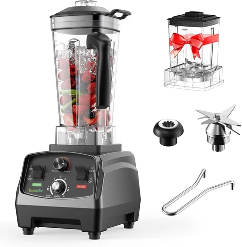 BioloMix Licuadora profesional de batidos – 2200 W, capacidad de 68 onzas, licuadora de alta velocidad para batidos, batidos, trituración de hielo,