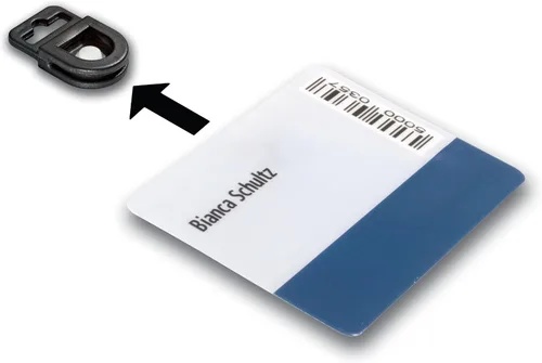 Vista 4 de Durable Pinza Tension Fit ID - Negro - Paquete de 50 clips