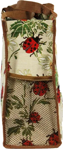 Vista 5 de Signare Bolso de hombro para colgar de la compra para mujer con diseño de mariquita (SHOP-LDBD), LadyBird