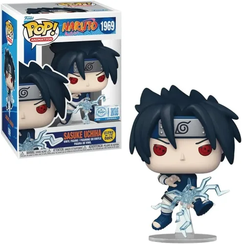 Vista 2 de Funko Pop! Animación: Naruto Shippuden - Sasuke Uchiha Entertainment Earth Especial Resplandor en la oscuridad Exclusivo # 1969