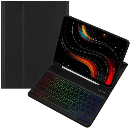 kaidisen Funda con teclado retroiluminado colorido para Galaxy Tab S6 Lite de 10.4 pulgadas con teclado magnético desmontable Bluetooth RGB